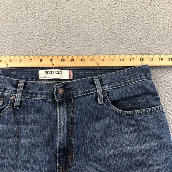 Vintage Levis Jeans Mens 36x30 Blue 527 Bootcut Western Mid Rise Whisker Y2K - Picture 12 of 15
